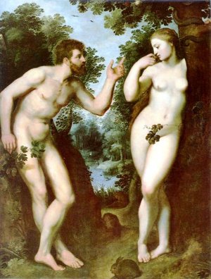 Adam and Eve by Oil Painting Reproduction