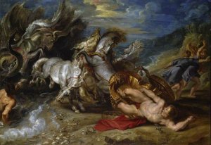 The Death of Hippolytus by Oil Painting Reproduction