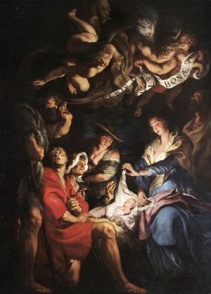 Adoration of the Shepherds by Oil Painting Reproduction