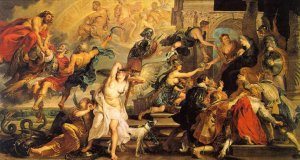 Apotheosis of Henry IV and the Proclamation of the Regency of Marie de Medici by Oil Painting Reproduction