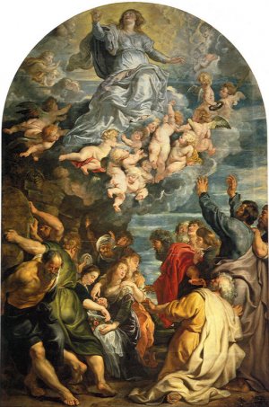 Assumption of Virgin by Oil Painting Reproduction