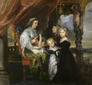 Deborah Kip, Wife of Sir Balthasar Gerbier, and Her Children