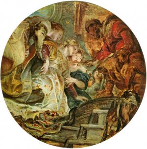 Esther and Ahasverus by Oil Painting Reproduction