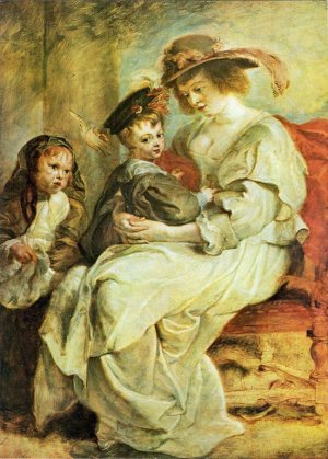 Helene Fourment with Her Children by Oil Painting Reproduction