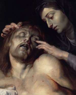 Lamentation over the Dead Christ Detail by Oil Painting Reproduction