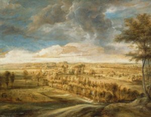 Landscape with an Avenue of Trees by Oil Painting Reproduction