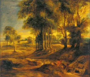 Landscape with the Carriage at the Sunset