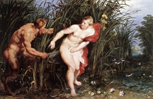 Pan and Syrinx by Oil Painting Reproduction