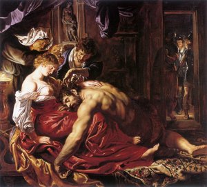 Samson and Delilah by Oil Painting Reproduction