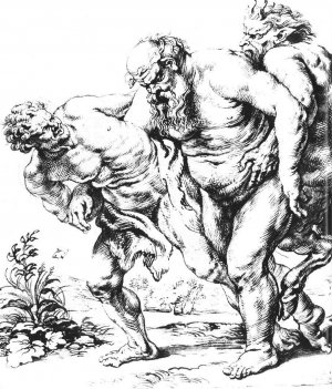 Silenus or Bacchus and Satyrs by Oil Painting Reproduction