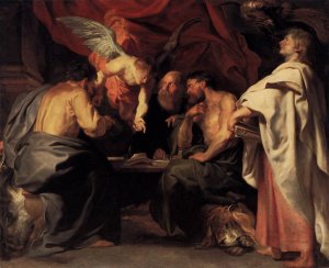 The Four Evangelists by Oil Painting Reproduction