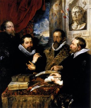 The Four Philosophers by Oil Painting Reproduction