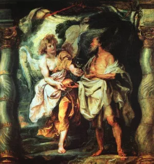 The Prophet Elijah Receiving Bread and Water from an Angel