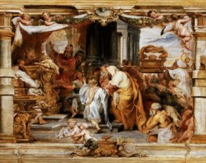 The Sacrifice of the Old Covenant by Oil Painting Reproduction