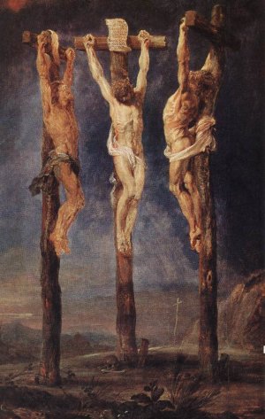 The Three Crosses by Oil Painting Reproduction