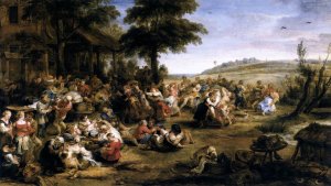 The Village Fete by Oil Painting Reproduction