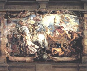 Triumph of Church over Fury, Discord, and Hate by Oil Painting Reproduction