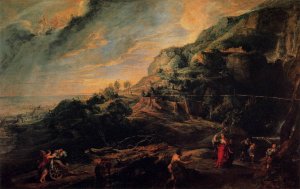 Ulysses and Nausicaa on the Island of the Phaeacians by Oil Painting Reproduction