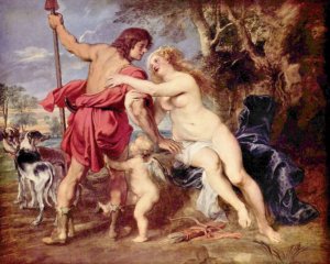 Venus und Adonis by Oil Painting Reproduction